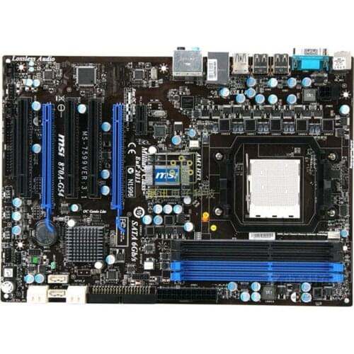 Free shipping original motherboard for MSI 870A-G54 DDR3 Socket AM3 16GB USB2.0 USB3.0 SATA III 870 Desktop motherborad