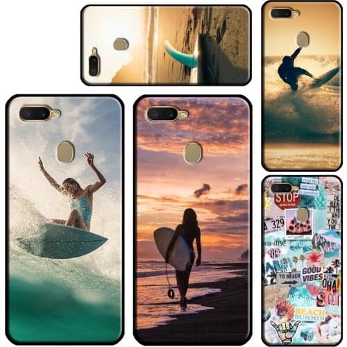 Beach Surf Board Ocean Waves Case For OPPO Find X2 X3 Pro F5 F7 A52 A72 A15 A91 A83 A3S A5S A5 A9 A31 A53 2020 Cover