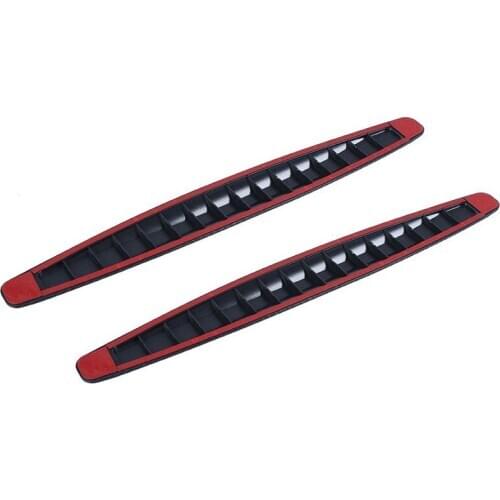 Hot sale 2pcs Car Bumper Kit Protector Carbon Fiber Texture Rubber Auto Body Corner Guard Scratch Sticker