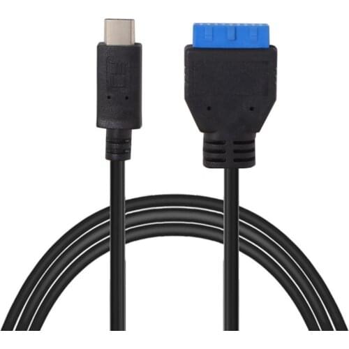 USB 3.1 Type-C USB C Male to USB 3.0 20Pin 19Pin Motherboard Header Cable 50cm