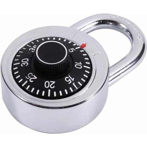 Rotary Padlock Digit Combination Code Lock for Luggage Suitcase Security Bicycle Suitcase Drawer Safe Round Dial Number Padlock