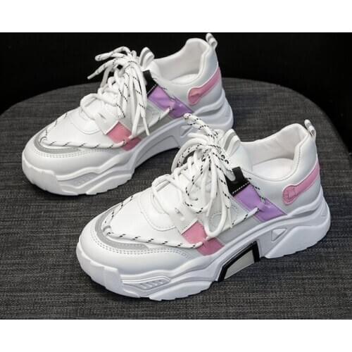 Women Shoes New Fashion Tenis Feminino Light Breathable Pu Shoes Woman Casual Shoes Women Sneakers Fast Delivery