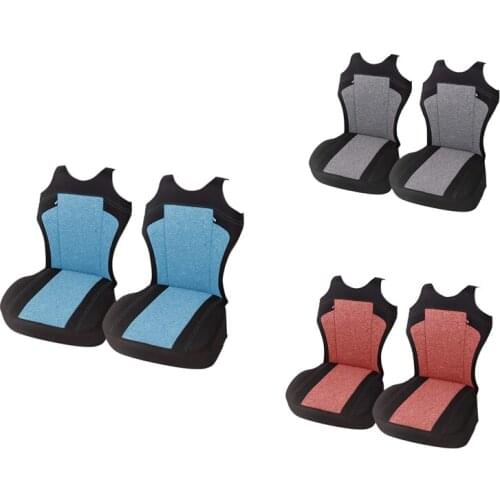 Set Of 2 Universal Car Seat Covers - for Most Vehicles, Car, Truck - T-Shirt Style
