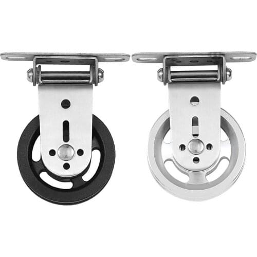 Wall-mounted Gym Home Rotating Silent Pulley DIY Lat Lift Cable System Attachments Stainless Steel Mute Swivel Bearing Wheel