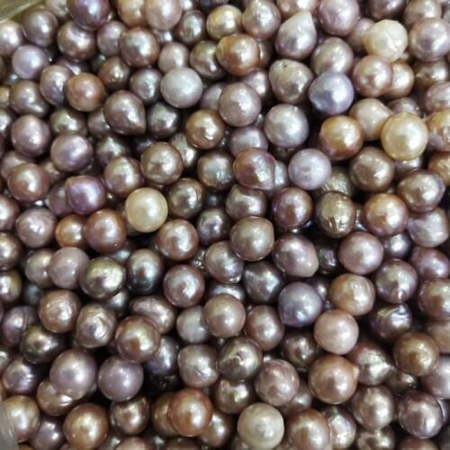 MIX COLORS Natural Baroque Pearls, Loose Freshwater Edison Pearls, 7-9MM Big Size Pearls, 100PCS/LOT