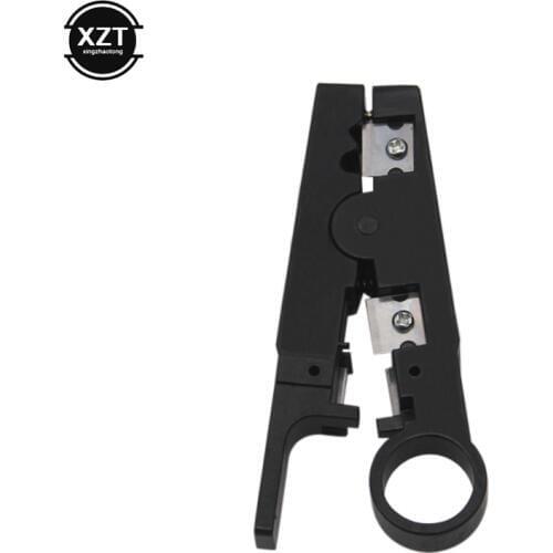 RJ45 Cable Stripping Wire Cutter Decrustation plier Cut Line Tool RJ45 Punch Down UTP Network Cable Crimping Cutter Stripper New