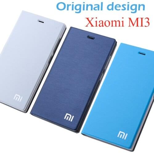 Original design Xiaomi Mi3 Case High Quality frosted PU Leather Cover Case for Xiaomi Mi3 M3 Flip Cover with Stand Function
