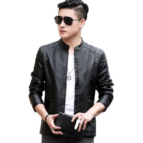 Men's Faux Leather Jackets PEVSN China
