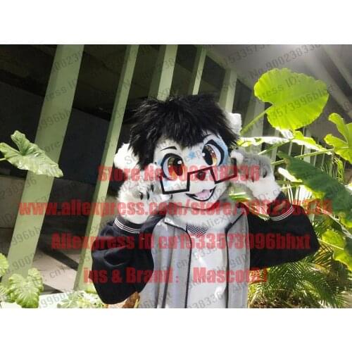 3-D Eyes Fursuit Fullsuit Huksy Dog Costumes Full Furry Suit Furries Anime BJ077 Teen Costumes Full Furry Suit FOR Child Adult