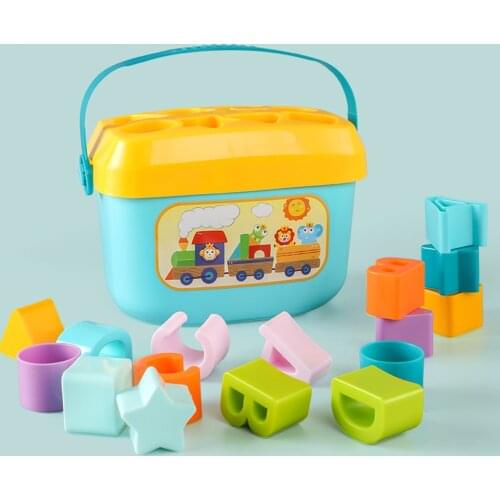 Early Learning Shape Sorter Matching Activity Toy Colorful Shapes Educational Baby Puzzle Development Blocks for Toddlers