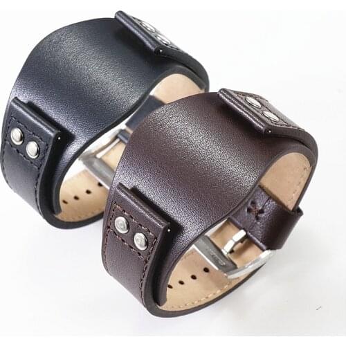 Rivet Genuine Leather Watch Strap For Fossil Ch2564ch2565 Ch2891ch3051 Ch2890 22mm Men Black Tray Watchband Wristband Bracelet