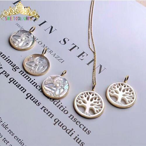 Christmas gift Jewelry Diamonds 18K gold Heart-shaped 18K Necklace009