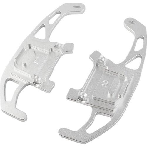 Car Steering Wheel Shift Paddle for VW Polo Golf 7 MK7 GTI GTD GTE Passat R-line Jetta Lamando Scirocco DGS(Silver)