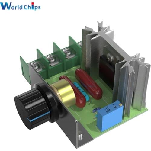 AC 220V 2000W SCR Voltage Regulator Dimming Dimmers Motor Speed Controller Thermostat Electronic Voltage Regulator Module