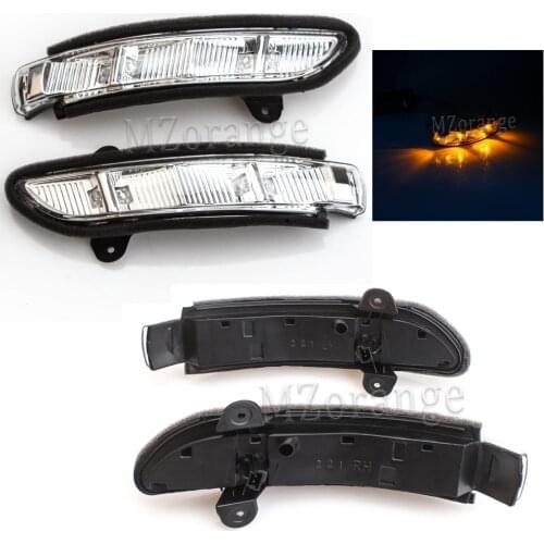 MIZIAUTO Rearview side mirror LED Turn Signal Indicator Light For Mercedes Benz W211 2007-2011 For Mercedes-Benz e200 e230 e260