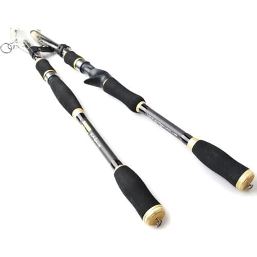Travel Fishing Rod 1.8m 2.1m 2.4m 2.7m 3.0m 3.6m Telescopic Spinning Fishing Rod MH Hard Fishing Rod Carbon Fiber Casting Rod