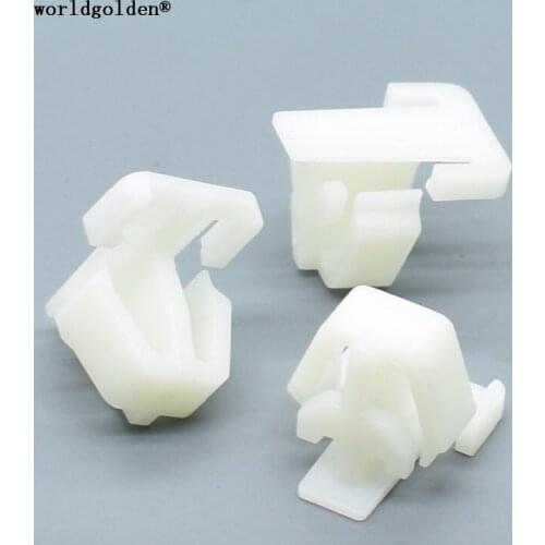 Worldgolden 100pcs auto fasteners Body Side Moulding Clip for Honda 75305-S0A-003 75305S0A003