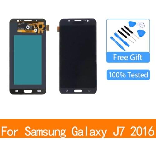 AMOLED For Samsung Galaxy J7 2016 J710 J710F J710FN J710M J710Y LCD Display Touch Screen Digitizer Assembly Replacement