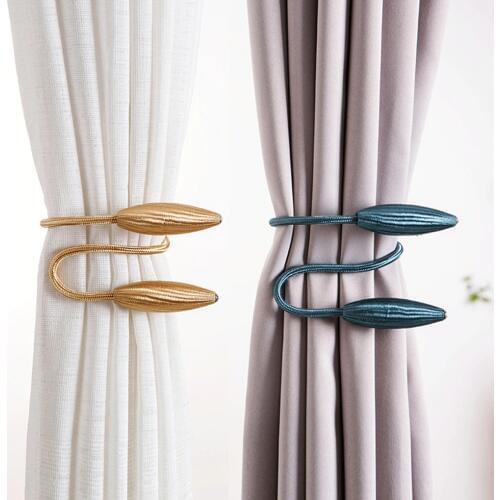 1/2pcs Curtain Tiebacks Plastic Window Drapery Drape Holdback Curtain Clips Buckle Home Supplies Modern Fashion Curtain Clips