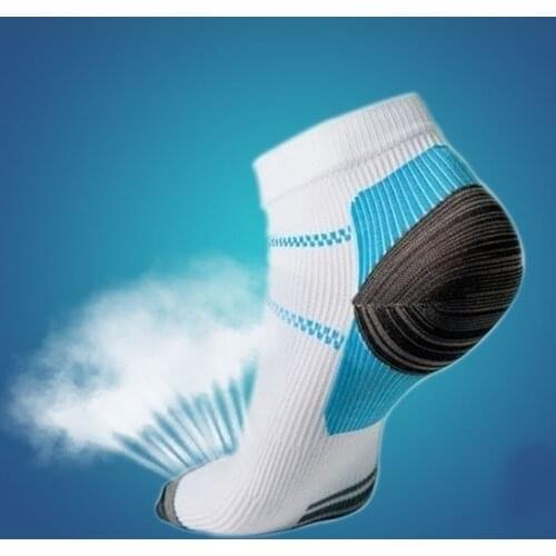 1 pair Unisex New Foot Compression Sock Anti-Fatigue Plantar Fasciitis Heel Spurs Arch Pain Sock For Men Women Breathable Socks
