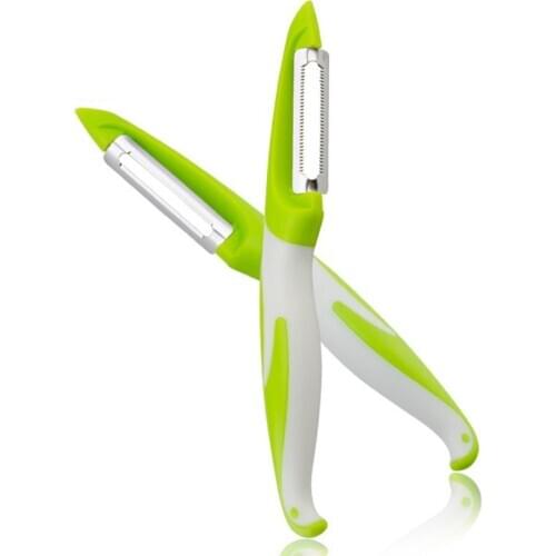 Green Gear Planing/Plane Planing Peeler Knife 3cr13 Stainless Steel/PP 1Pcs Vegetable Slicer Portable Multifunction