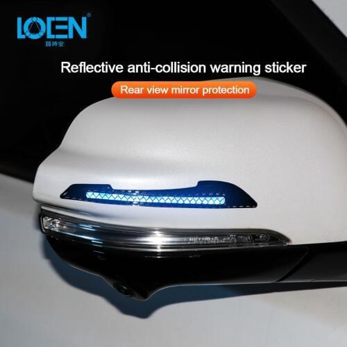 2019 Car Rearview Mirror Reflective Bumper Stickers Warning Sticker For Waterproof Anti-collision Safety Door Sticker