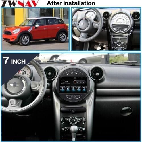 4+64 touch screen Android 9.0 Car multimedia Player GPS Audio for Mini Cooper 2006-2013 radio video stereo head unit BT free map