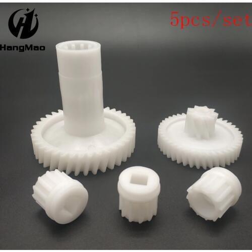 4pcs Meat Grinder Spare Parts Mincer Plastic Sleeve Screw Gear Fits Bork,Vitek VT-1671, VT-1672, VT-1673, VT-1677