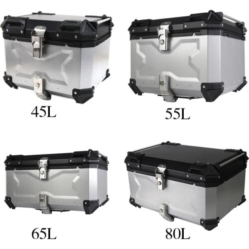 45L 55L 65L 80L Universal Motorcycle Rear Top Luggage Case Storage Tail Storage Box fit for Honda Suzuki Kawasaki Yamaha BMW