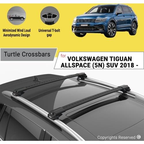 BARS FOR VOLKSWAGEN TIGUAN ALLSPACE (5N) 2018 ON ALUMINUM ALLOY SIDEBARS CAR ROOF RACK LUGGAGE CARRIER CROSSBAR
