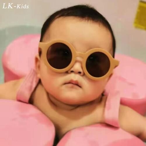 LongKeeper Vintage Kids Round Sunglasses Boys Girls Sun Glasses UV400 Classic Children Eyewear Shades Lentes De Sol Gafas