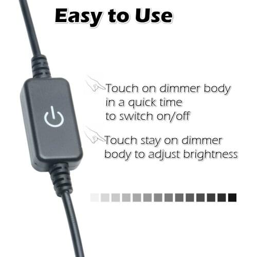 FCOB LED Lights Power touch dimmer Switch Plug 5.5x2.1mm COB LED Light Strip DC Adapter Connector Male Female Jack for Power