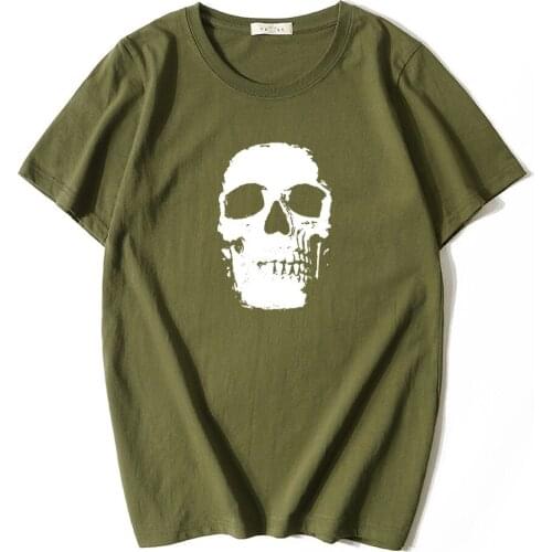 2021 summer new cool Skeleton print t-shirt men women fashion 100% cotton plus size tops hip hop streetwear brand clothing