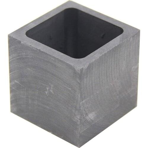 Graphite Ingot Mold, Melting Casting Mould for Gold Silver Metal and Alloy Metals (50X50X50mm-1000G Gold, 500G Silver)