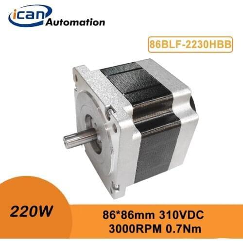 ICAN BLDC 220W Motor 310V 3000RPM 0.7Nm Big BLDC Machine