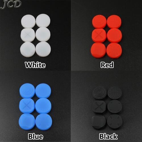 JCD 6pcs Silicone Thumb Grip Cap Joystick Analog Protective Cover Case For PlayStation Psvita PS Vita PSV 1000/2000 Slim