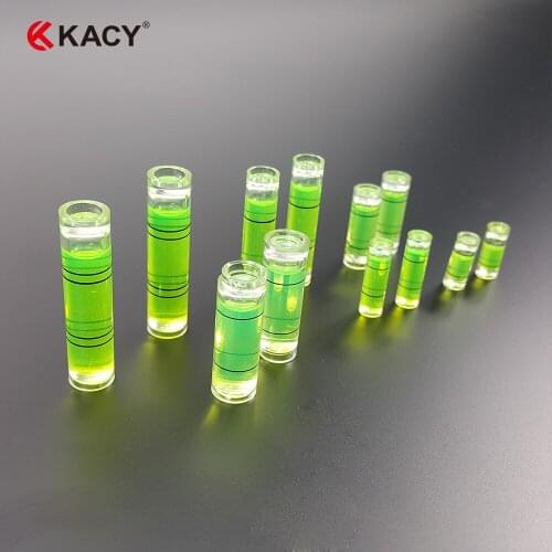 KACY 20pcs 10x30mm Photo Frame bubble level mini spirit level Cylindrical Plastic Round levels