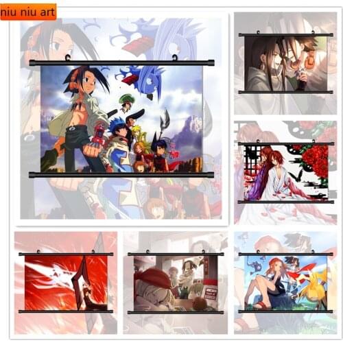 Canvas painting Shaman King Asakura Yoh Hao Kyouyama Anna Anime wall art decoration picture bedroom home decoration