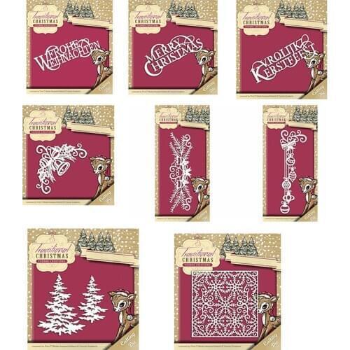 CH Merry Christmas Metal Cutting Dies Stencils for DIY Scrapbooking/photo Album stamps Decorative Embossing DIY Paper Card