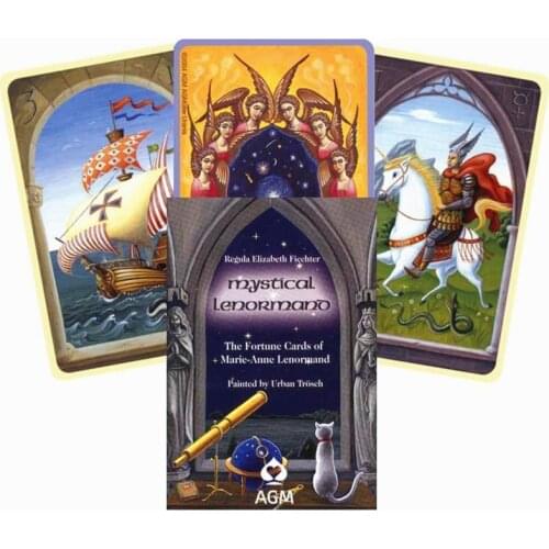 Mystical Lenormand Oracle Cards Full English 36 Cards Deck Tarot Mysterious Divination Family Party Funny Board Game