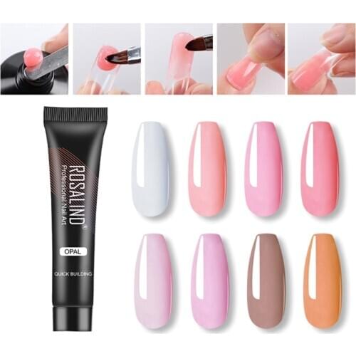 Nail Extension Gel Set Quick Building Kit UV Gel Nail Polish Manicure File Brush Home Nail Art Tools
