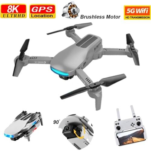 New LU3 MAX Gps Drone 8K Hd Dual Camera Profesional Helicopter Fpv Eders Foldable Rc Quadcopter 5G Wifi Brushless Motor Drones