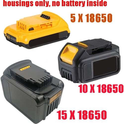 DCB200 Li-ion Battery Plastic Case PCB Charging Protection Circuit Board Box Shell For Dewalt 18V 20V 9Ah DCB183 Label Housings