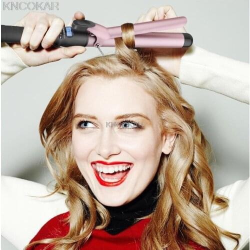 30 Groups Temperature Setting Electric Hair Curler Long Curling Tong Wand 13-38mm Professional Hair Curling Iron LCD Screen 31