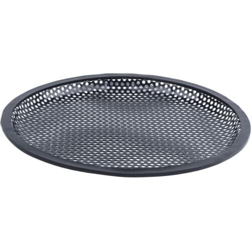 Car Black 10 inch Round Metal Mesh Speaker Sub Box Subwoofer Grill Cover