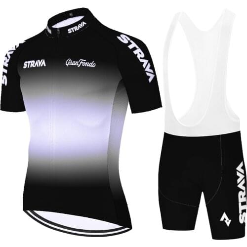 Strava team cycling jersey 2021 quick dry short sleeve abbigliamento da uomo Summer 20D gel Bicycle Clothes maillot ciclismo