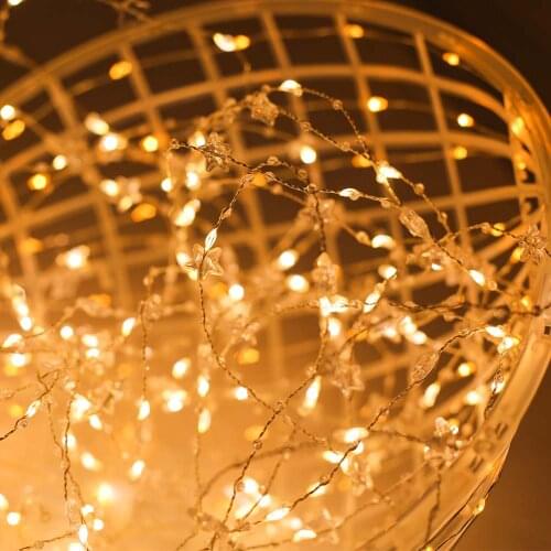 Led String Lights,1.8-Meters 200 LEDs Star Starry Copper Wire Fairy String Lights for Holiday Party Wedding Christmas Decoration