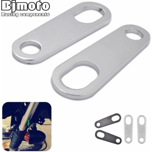 Universal Motorcycle Indicator Turn Signal Light Lamp Holder Shock Brackets For Custom Fork Chopper Bobber Motorbikes
