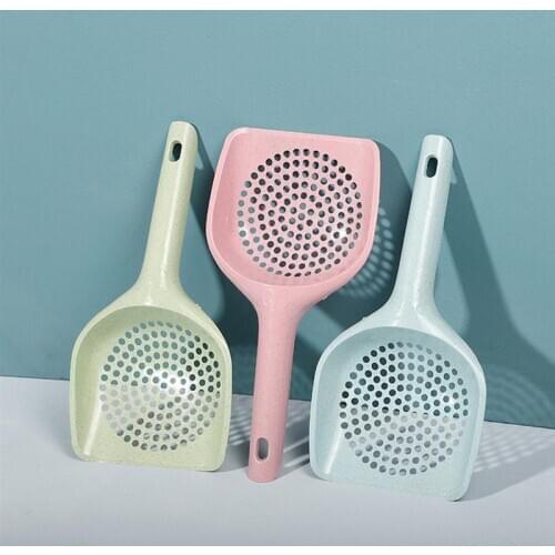 1pc Plastic Kitten Scooper Hollow Out Non-Stick Cat Litter Shovel Cat Litter Scoop Pet Cleaning Supplies Pet Accessories