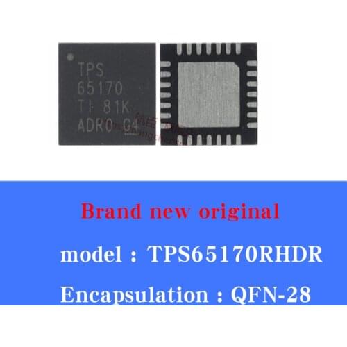 10/pcs Lot TPS65170RHDR power management chip 65170 TPS65170 LCD logic board chip SMD QFN28